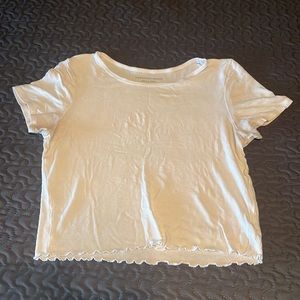 White crop top